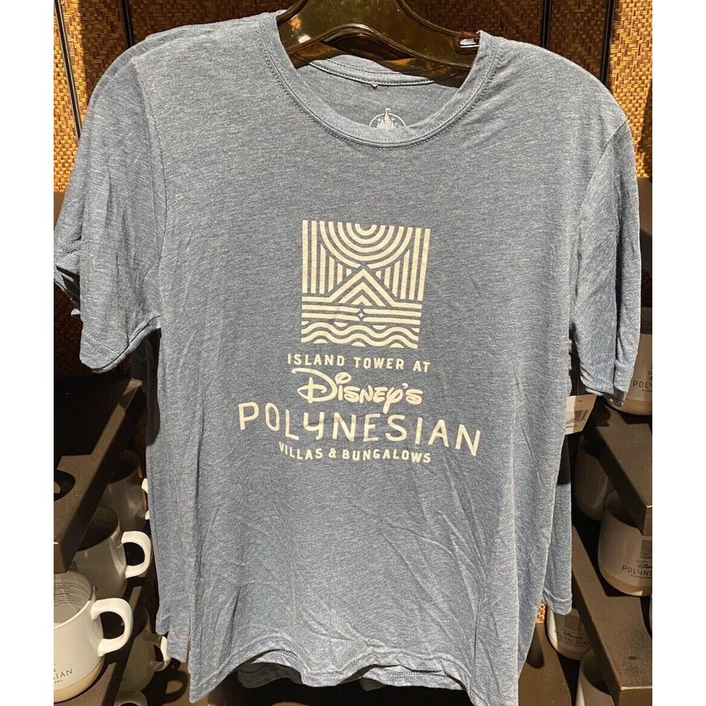 Disney Parks Polynesian Resort Shirt Small‎ New Island Tower Villas & Bungalows
